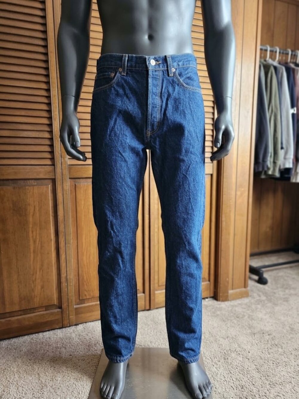 Levi’s 501 XX Original Fit Button Fly Dark Straight Leg Jeans 34x34 actual 34x32 - Picture 5 of 13